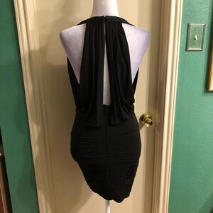 BCBGMAXAZRIA Dress with Ruched Skirt